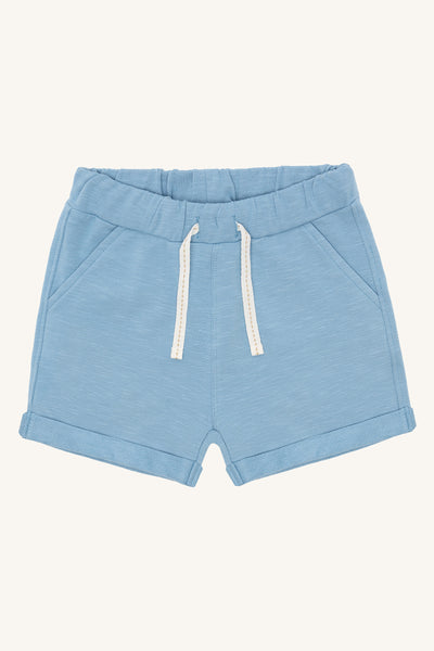 Kurze Hose (Shorts) "Haggi Slub", Hellblau (Glacier)- Hust&Claire
