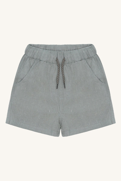 Kurze Hose (Shorts) "Hans",mit Leinen, Iceberg (Helles Graugrün) - Hust&Claire
