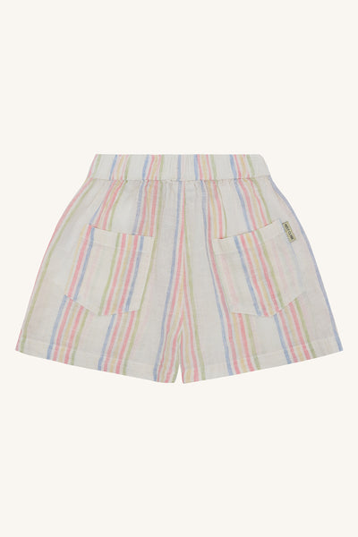 Kurze Hose (Shorts) "Helena Hello", Baumwolle/Leinen, gestreift - Hust&Claire