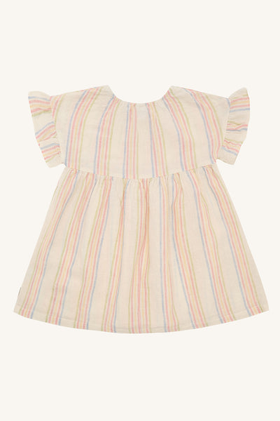 Kleid "Katinka Hello" (Kind), Baumwolle/Leinen, gestreift - Hust&Claire