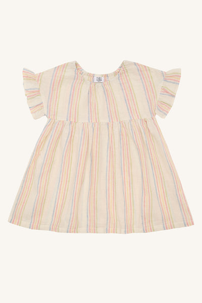 Kleid "Katinka Hello" (Kind), Baumwolle/Leinen, gestreift - Hust&Claire
