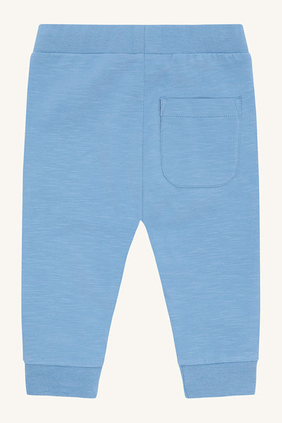 Hose (Joggers) "Gordon Slub", Hellblau (Glacier)- Hust&Claire