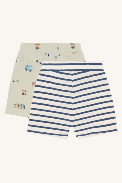 Set: 2 Kurze Hosen (Shorts) Hau Holiday", Ringel, Sommer - Hust&Claire