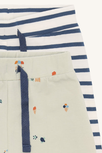 Set: 2 Kurze Hosen (Shorts) Hau Holiday", Ringel, Sommer - Hust&Claire