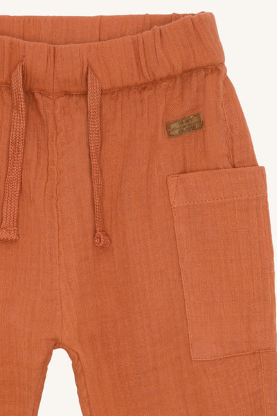 Hose "Tue", Musselin, Orange - Hust&Claire