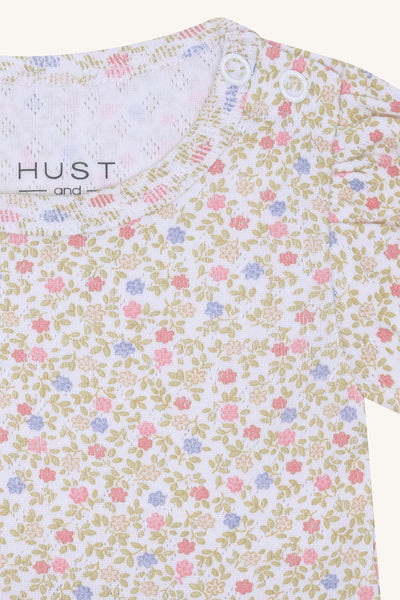 Kleid "Kammy Blooming", mit Body-Einsatz, geblümt - Hust&Claire