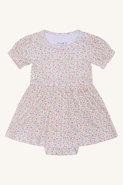 Kleid "Kammy Blooming", mit Body-Einsatz, geblümt - Hust&Claire