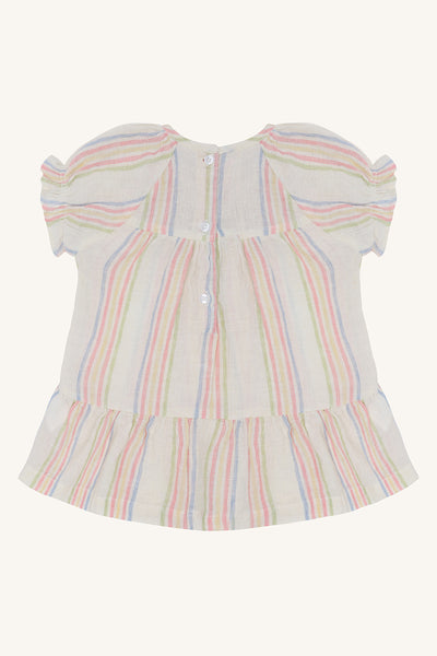 Kleid "Katinka Hello" (Baby), Baumwolle/Leinen, gestreift - Hust&Claire