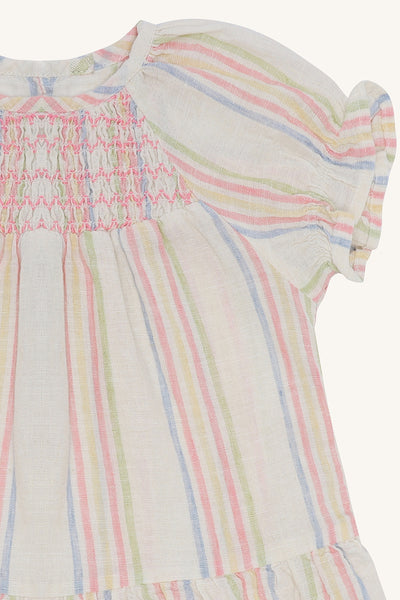 Kleid "Katinka Hello" (Baby), Baumwolle/Leinen, gestreift - Hust&Claire