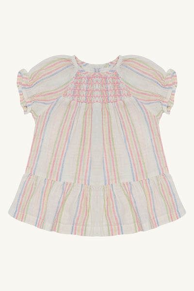 Kleid "Katinka Hello" (Baby), Baumwolle/Leinen, gestreift - Hust&Claire