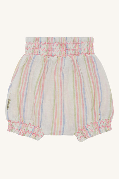 Kurze Hose (Bloomers) "Hilma Hello", Baumwolle/Leinen, gestreift - Hust&Claire