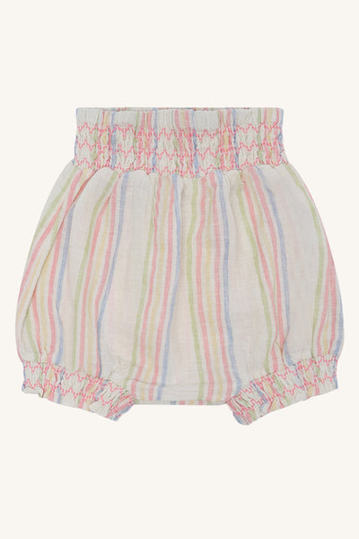 Kurze Hose (Bloomers) "Hilma Hello", Baumwolle/Leinen, gestreift - Hust&Claire