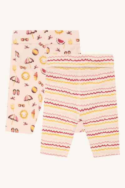 Set: 2 Babyhosen "Luca", Fröhliche Sommerprints, Rosa- Hust&Claire