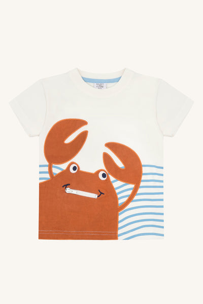 T-Shirt "Anton" mit Krabben-Applikation - Hust&Claire