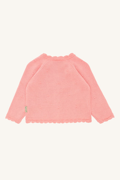 Strickjacke Cilja, Helles Lachsrosa (Shell) - Hust&Claire