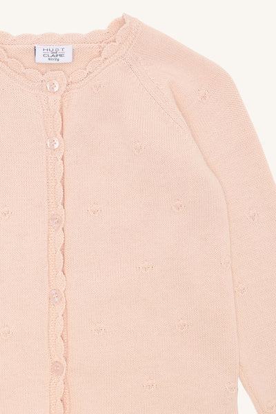 Strickjacke Cilja, Zartes Puderrosa (Quartz) - Hust&Claire