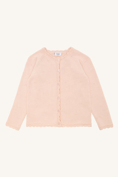 Strickjacke Cilja, Zartes Puderrosa (Quartz) - Hust&Claire