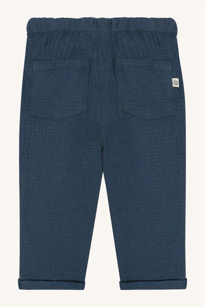 Hose "Trevor Muslin", Marineblau (Thunder) - Hust&Claire