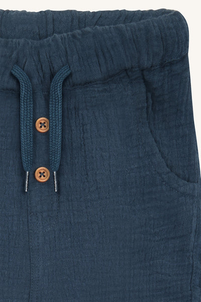 Hose "Trevor Muslin", Marineblau (Thunder) - Hust&Claire