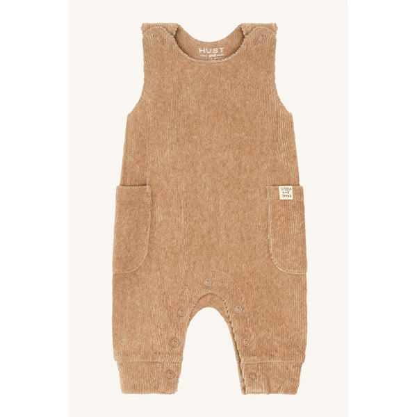 Strampler - Latzhose "Mem Velour",  Biscuit - Hust&Claire