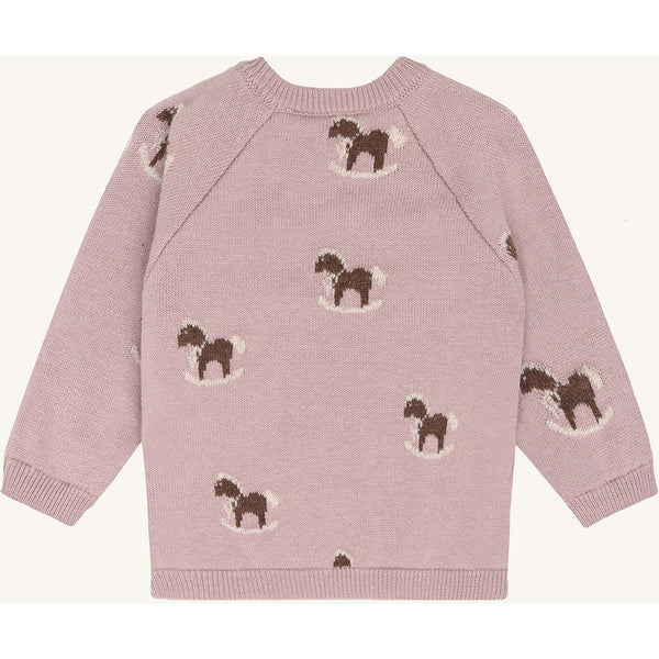 Babyjacke (Wickeljacke) "Call Jacquard", Heather (Flieder) - Hust&Claire