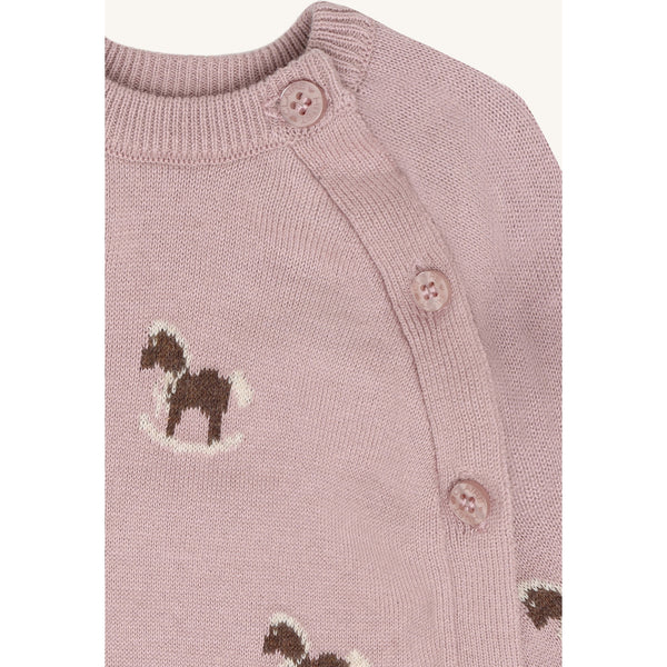 Babyjacke (Wickeljacke) "Call Jacquard", Heather (Flieder) - Hust&Claire