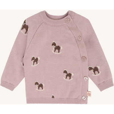 Babyjacke (Wickeljacke) "Call Jacquard", Heather (Flieder) - Hust&Claire
