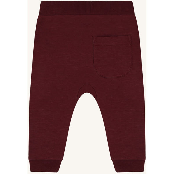 Hose (Joggers) "Georgey Solid Brushed", Red Chocolate (Bordeaux-Rot) -  Hust&Claire
