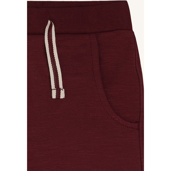 Hose (Joggers) "Georgey Solid Brushed", Red Chocolate (Bordeaux-Rot) -  Hust&Claire