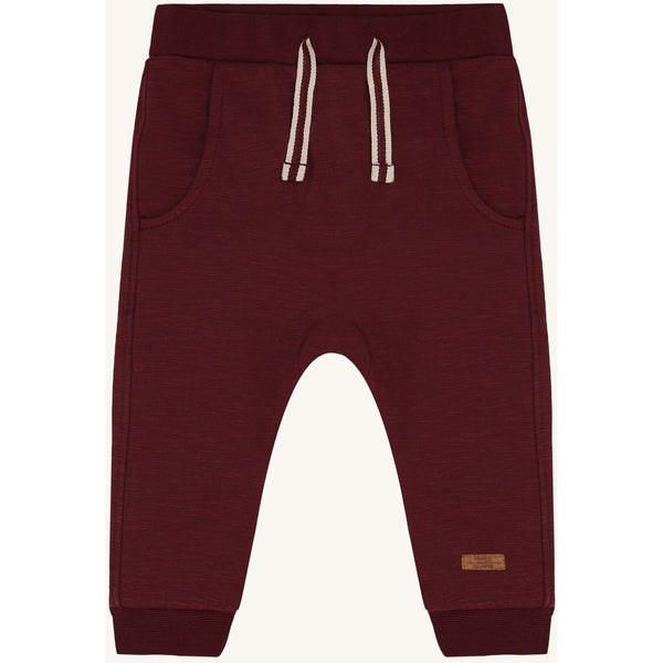 Hose (Joggers) "Georgey Solid Brushed", Red Chocolate (Bordeaux-Rot) -  Hust&Claire