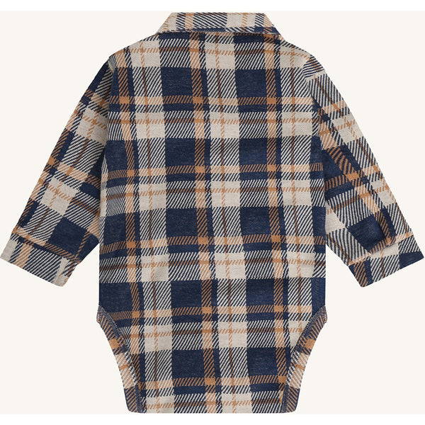 Langarmbody "Boye Lumberjack" mit Hemdkragen - Hust&Claire