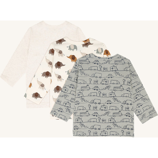 Set: 3 Langarmshirts/Longsleeves "Albert Elephant" - Hust&Claire