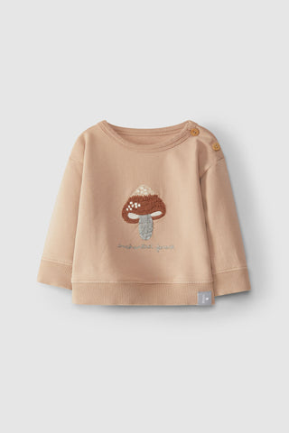 Sweatshirt mit Pilz-Stickerei - Snug