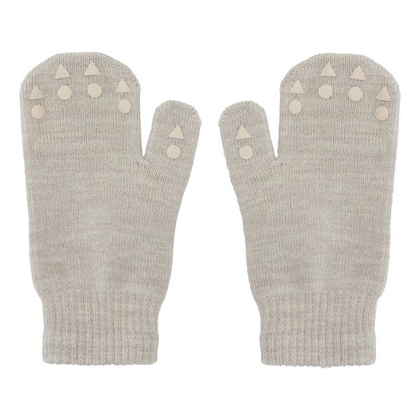 Rutschfeste Fäustlinge (Handschuhe) aus Baumwolle, Sand - GoBabyGo