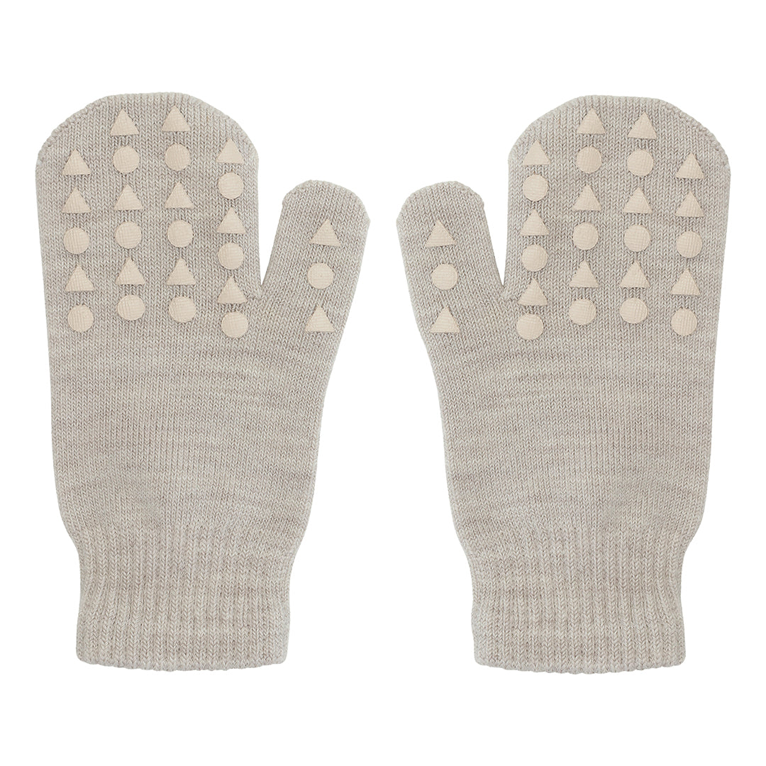 Rutschfeste Fäustlinge (Handschuhe) aus Baumwolle, Sand - GoBabyGo