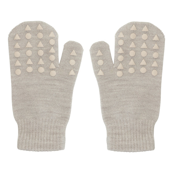 Rutschfeste Fäustlinge (Handschuhe) aus Baumwolle, Sand - GoBabyGo
