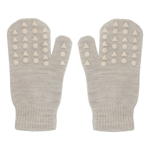 Rutschfeste Fäustlinge (Handschuhe) aus Baumwolle, Sand - GoBabyGo