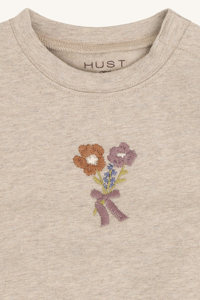 Sweatshirt für Mädchen „Sara Bouquet" mit Blümchen-Stickerei - Hust&Claire
