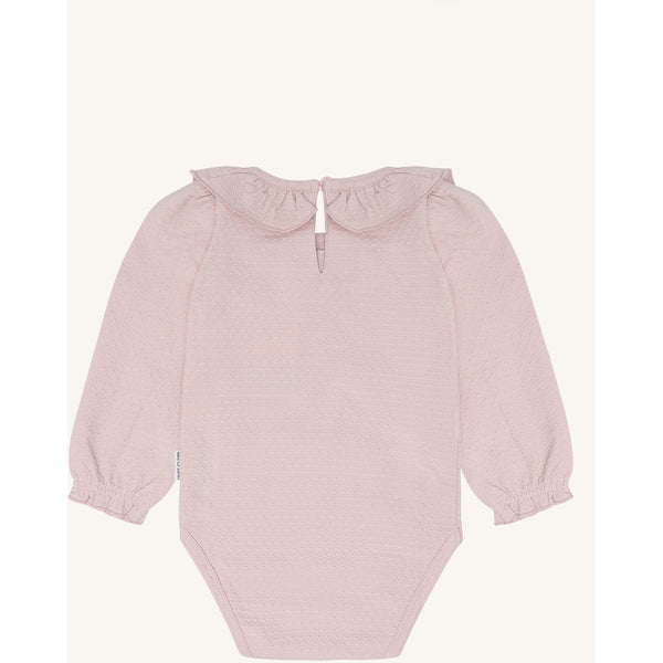 Langarmbody "Britt Frill", Hushed Pink (Zartrosa) - Hust&Claire