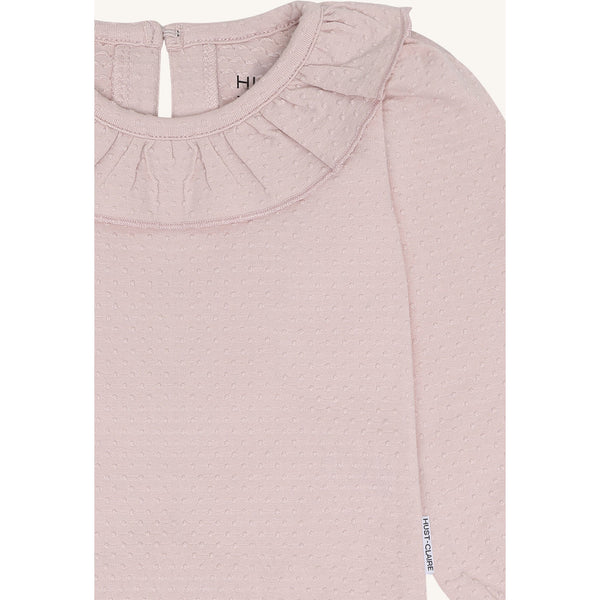 Langarmbody "Britt Frill", Hushed Pink (Zartrosa) - Hust&Claire