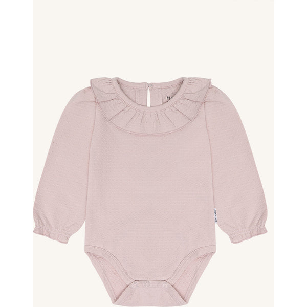 Langarmbody "Britt Frill", Hushed Pink (Zartrosa) - Hust&Claire