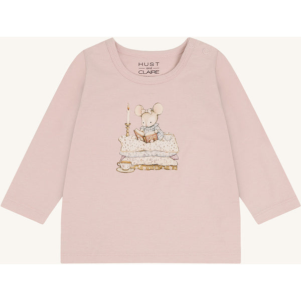 Langarmshirt/Longsleeve für Mädchen "Anna Mouse",  Mäuse-Print - Hust&Claire