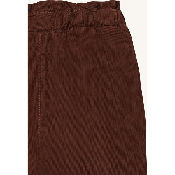 Hose für Mädchen, "Trine Corduroy", Cord, Schokobraun (Soil) - Hust&Claire