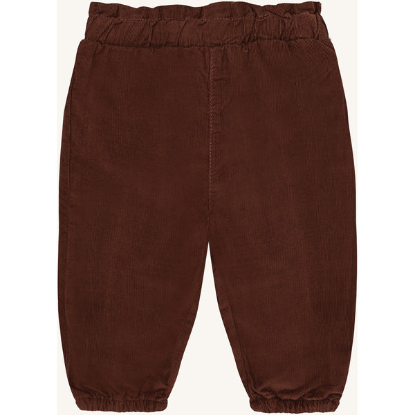 Hose für Mädchen, "Trine Corduroy", Cord, Schokobraun (Soil) - Hust&Claire