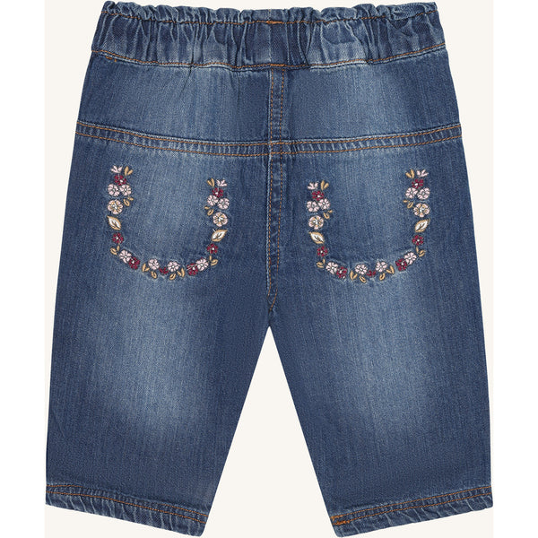 Jeans für Mädchen "Tilde Jeans Lining", geblümt und gefüttert - Hust&Claire