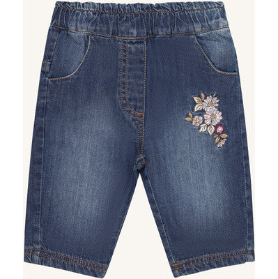Jeans für Mädchen "Tilde Jeans Lining", geblümt und gefüttert - Hust&Claire