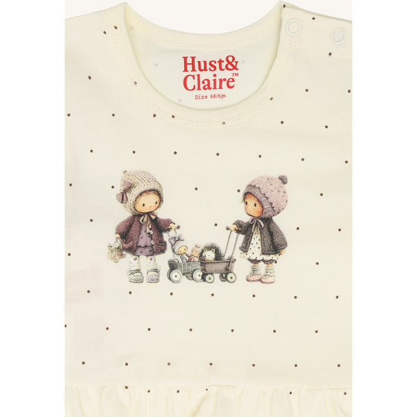 Langarmshirt/Longsleeve für Mädchen "Anna Trolly", Mädchen mit Puppenwagen - Hust&Claire