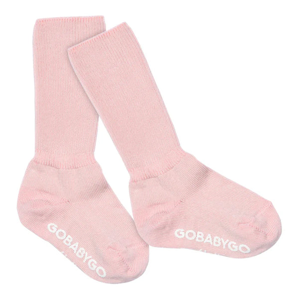 Rutschfeste Socken aus Baumwolle, Soft Pink (Zartrosa) - GoBabyGo