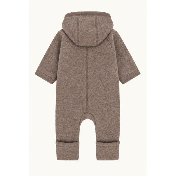 Wollfleece-Overall "Mevi",Deer Melange  (Hellbraun Meliert) - Hust&Claire