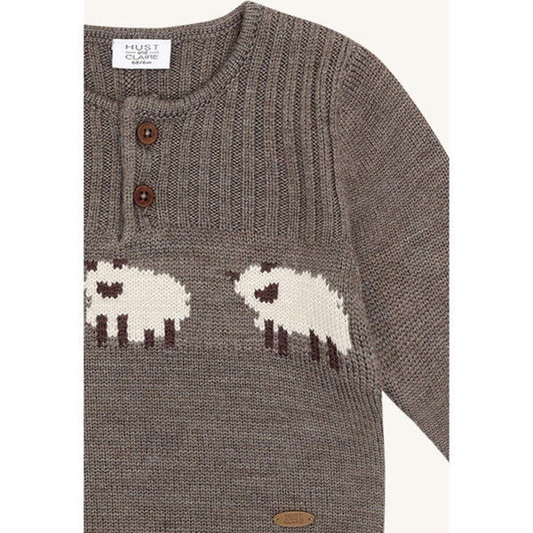 Pullover "Pil Wool Sheep", Wolle, Schafe - Hust&Claire